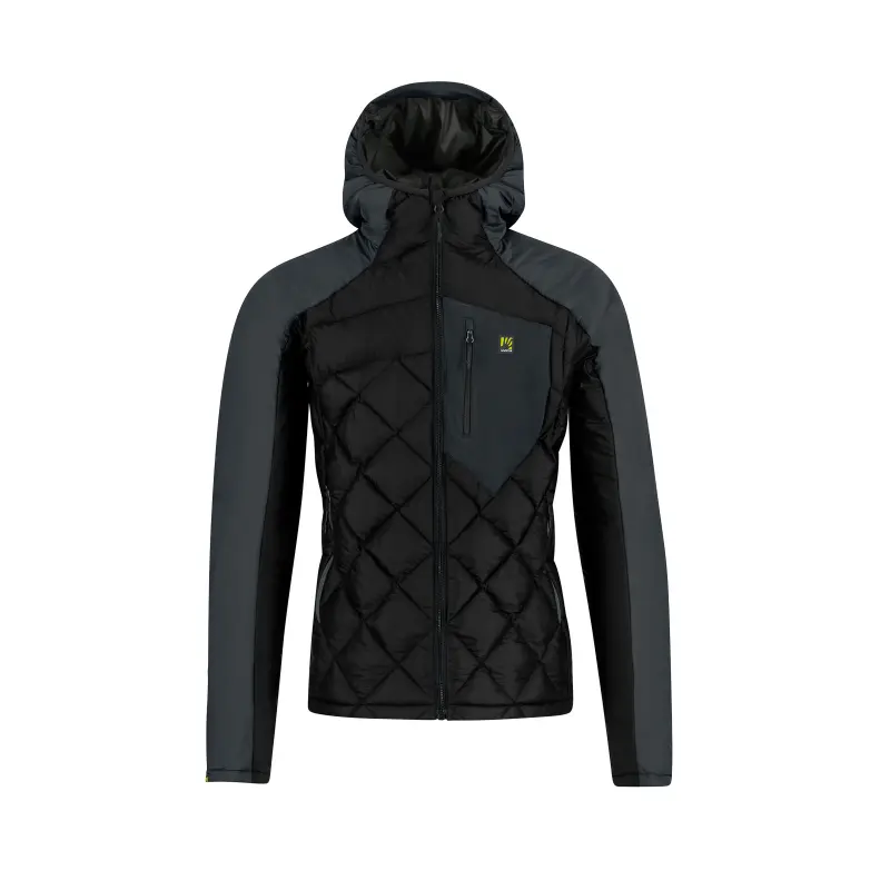 Outdoorová bunda pánska Karpos Lastei Up čierna/sivá