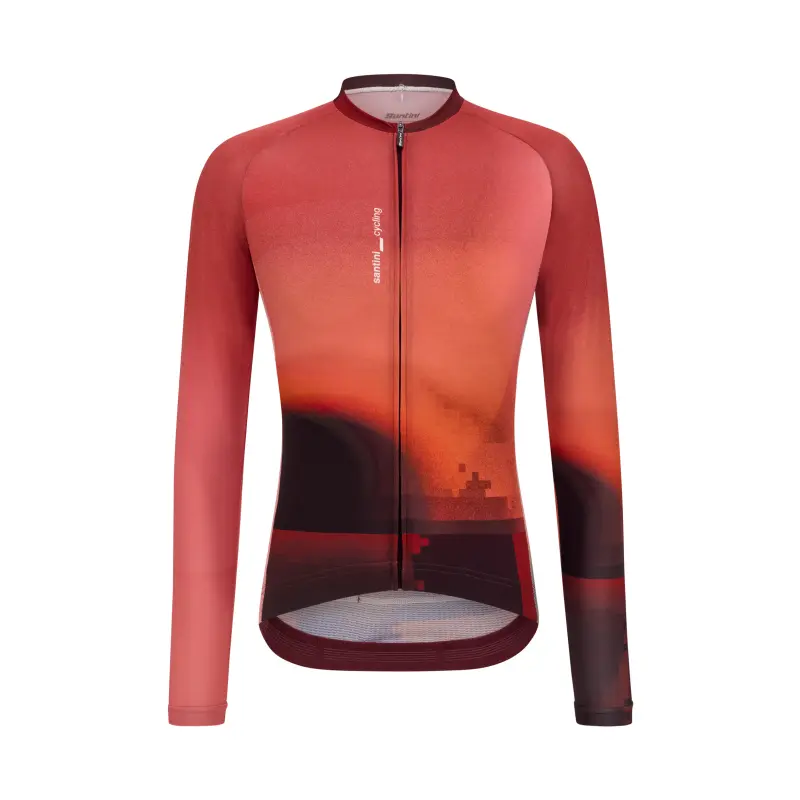 Unisex dres s dlhým rukávom SANTINI Luce Red