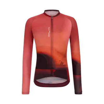 Unisex dres s dlhým rukávom SANTINI Luce Red