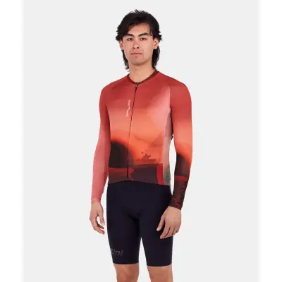 Unisex dres s dlhým rukávom SANTINI Luce Red
