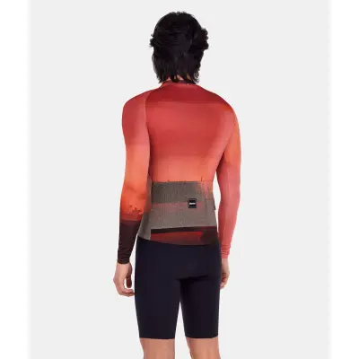Unisex dres s dlhým rukávom SANTINI Luce Red