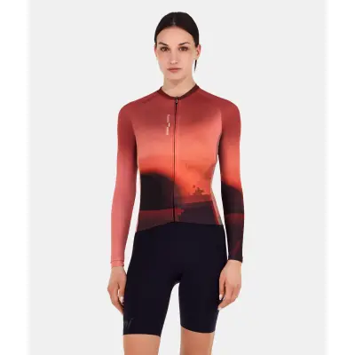 Unisex dres s dlhým rukávom SANTINI Luce Red