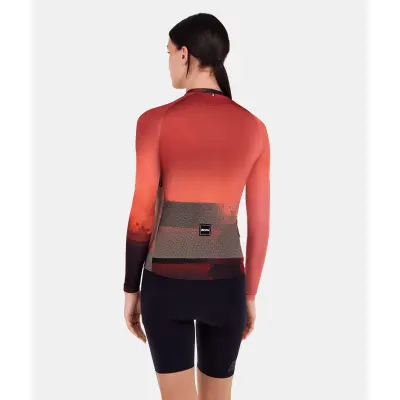 Unisex dres s dlhým rukávom SANTINI Luce Red