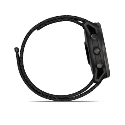 Enduro 3, Sapphire Solar, Carbon Gray DLC Titanium, Black UltraFit Nylon band