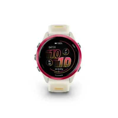 Forerunner 570 - 42mm, Bone/Raspberry/Mango