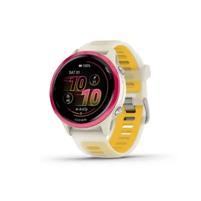 Forerunner 570 - 42mm, Bone/Raspberry/Mango