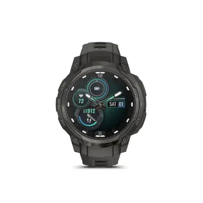 Instinct Crossover AMOLED, Charcoal Grey, Charcoal Grey silicone band