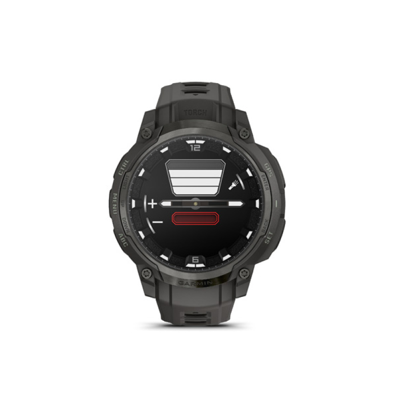 Instinct Crossover AMOLED, Charcoal Grey, Charcoal Grey silicone band