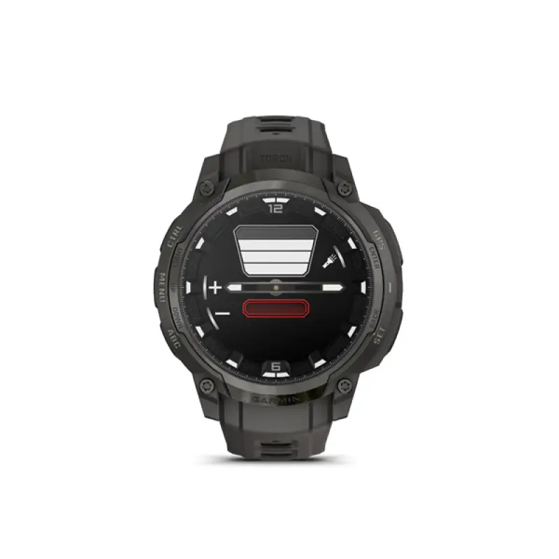 Instinct Crossover AMOLED, Charcoal Grey, Charcoal Grey silicone band