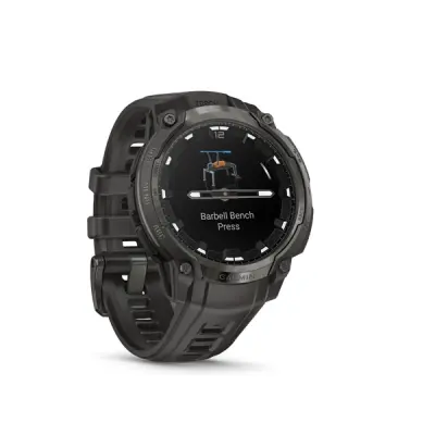 Instinct Crossover AMOLED, Charcoal Grey, Charcoal Grey silicone band