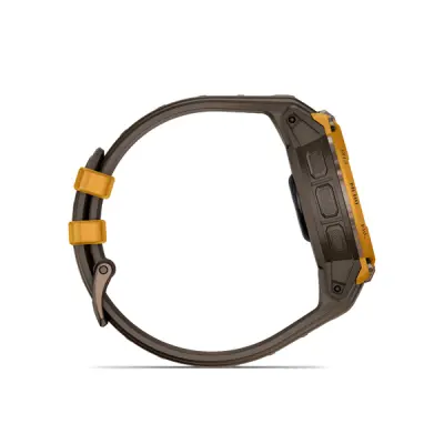 Instinct Crossover AMOLED, Bronze Sunburst, Cocoa silocone band
