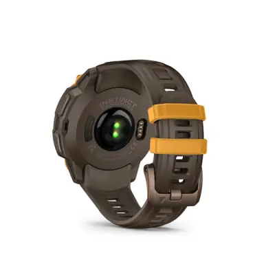 Instinct Crossover AMOLED, Bronze Sunburst, Cocoa silocone band