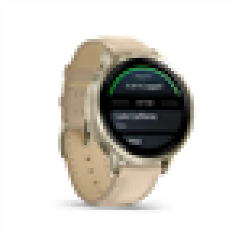 VENU 4 - 41mm, Beige/ Lunar Gold + Leather
