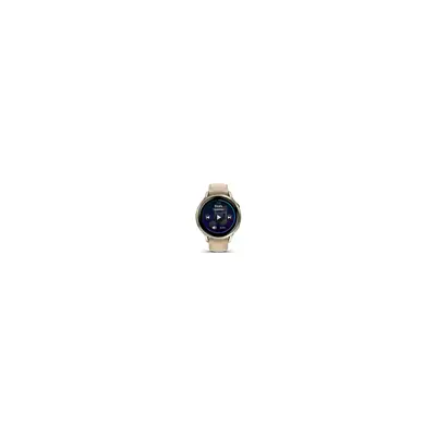 VENU 4 - 41mm, Beige/ Lunar Gold + Leather