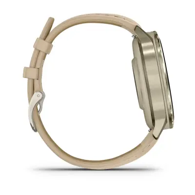 VENU 4 - 41mm, Beige/ Lunar Gold + Leather