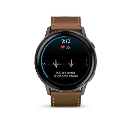 VENU 4 - 45mm, Black/ Slate + Leather