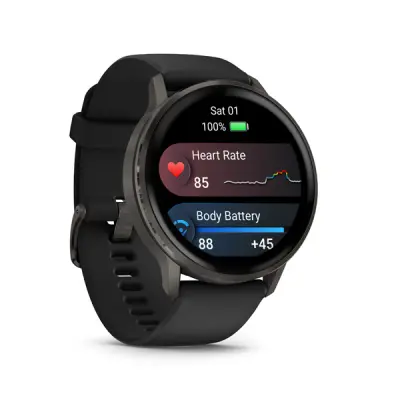 VENU 4 - 45mm, Black/ Slate + Black