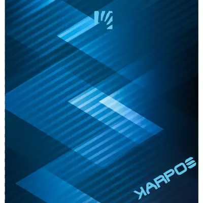 Karpos Moved šatka print 2 tmavomodrá