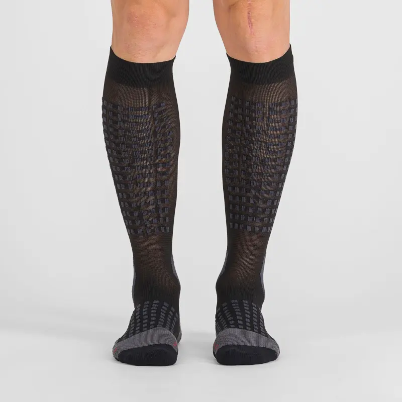 Sportful APEX LONG podkolienky čierne/červené