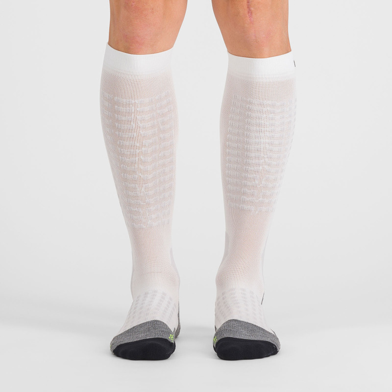 Sportful APEX LONG podkolienky biele/žlté