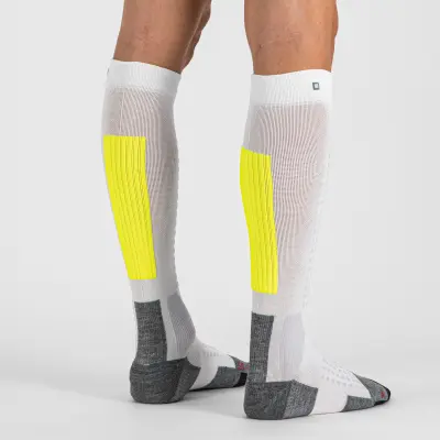 Sportful APEX LONG podkolienky biele/žlté