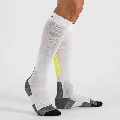 Sportful APEX LONG podkolienky biele/žlté