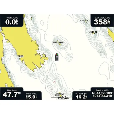 GPSMAP 4012 + plavebná mapa Dunaja