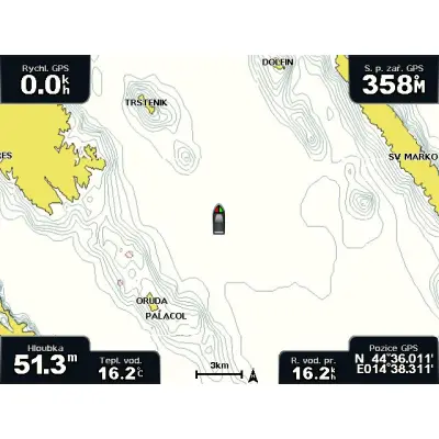 GPSMAP 4012 + plavebná mapa Dunaja