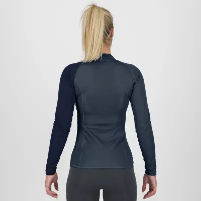 Karpos DINAMICO OCTA dámske tričko s DR, krátky zips Midnight/Vulcan