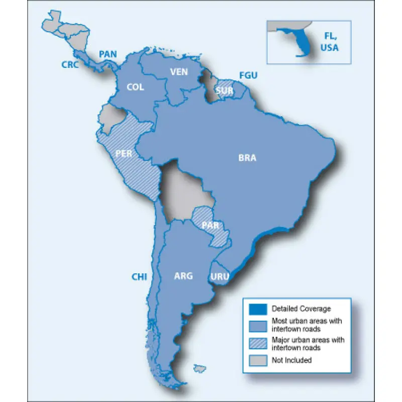 City Navigator South America NT, microSD/SD