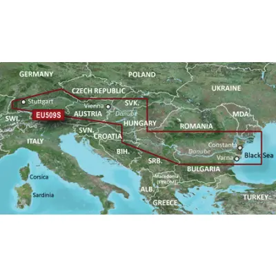 BlueChart G3 Vision - VEU509S / Plavebná mapa mapa Dunaja/