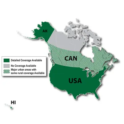 CYKLO mapa - USA, microSD™/SD™