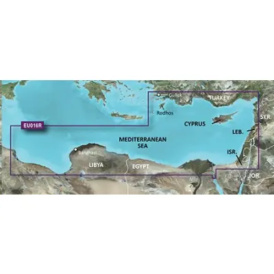 BlueChart G3 - HXEU016R /Southeast Mediterranean/ REGULAR