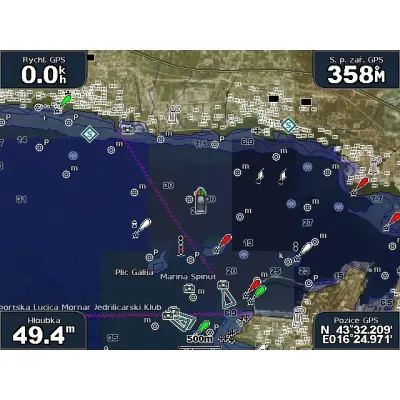 BlueChart G3 Vision - VEU723L /Južná Európa/ LARGE