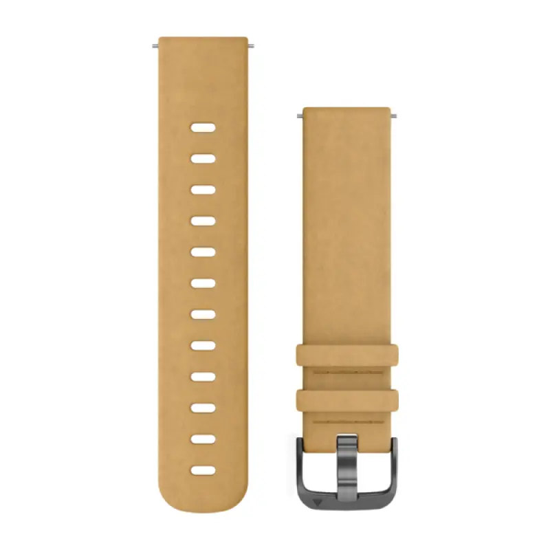 Quick Release (20 mm) remienok semišový, Tan Suede - Slate