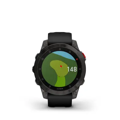 epix (Gen 2), Sapphire, Black, Carbone Gray DLC Titanium, Silicone Band