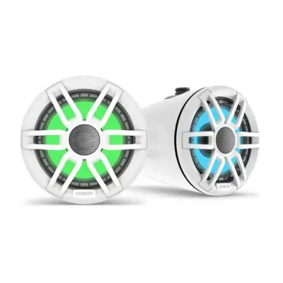 FUSION 6.5'' XS Tower Speaker Sports White RGB LED 50w RMS