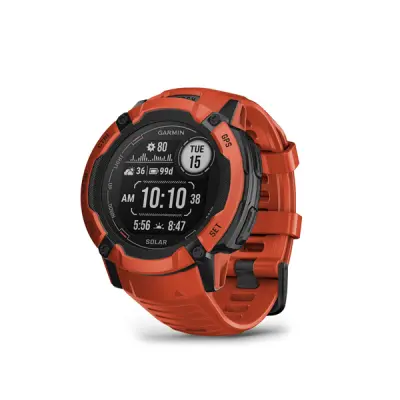 Instinct 2X Solar, Flame Red