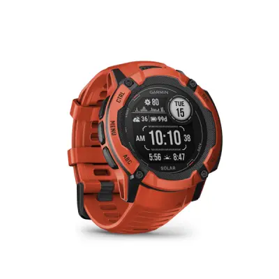 Instinct 2X Solar, Flame Red
