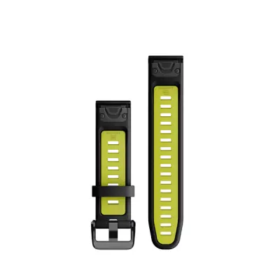 Silikonový remienok QuickFit 20 - Black/Electric Lime