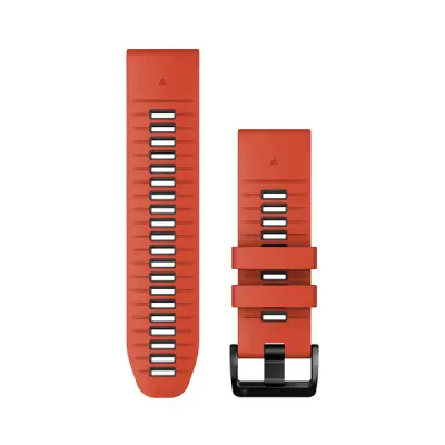 Silikónový remienok QuickFit 26 - Flame Red/Graphite