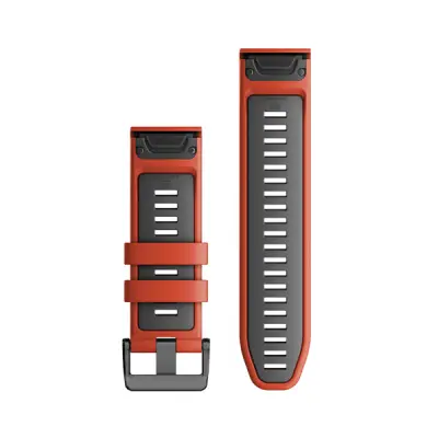 Silikónový remienok QuickFit 26 - Flame Red/Graphite