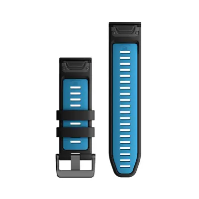 Silikónový remienok QuickFit 26 - Black/Cirrus Blue