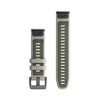 Silikonový remienok QuickFit 22 - Fog Gray/Moss