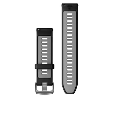 Quick Release (22 mm) remienok silikónový, Black/Powder Gray