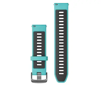 Quick Release (22 mm) remienok silikónový, Aqua/Black