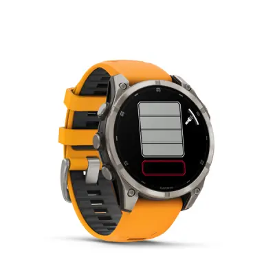 fenix 8 - 47mm, AMOLED, Sapphire, Titanium, Spark Orange/Graphite band