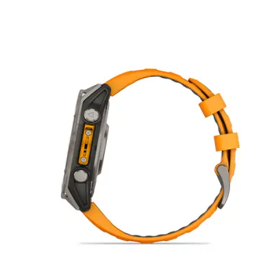 fenix 8 - 47mm, AMOLED, Sapphire, Titanium, Spark Orange/Graphite band
