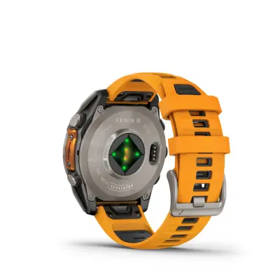 fenix 8 - 47mm, AMOLED, Sapphire, Titanium, Spark Orange/Graphite band
