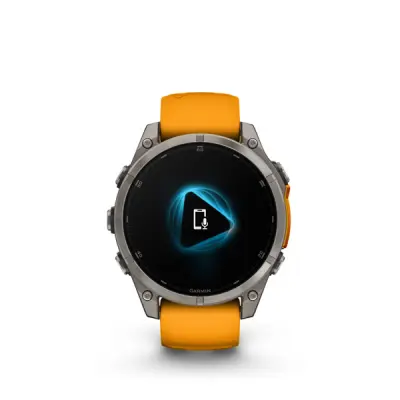 fenix 8 - 47mm, AMOLED, Sapphire, Titanium, Spark Orange/Graphite band